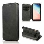 For Samsung Galaxy S10e Card Slots Flip Leather Phone Case(Black)