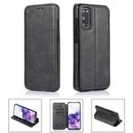 For Samsung Galaxy S20 5G Card Slots Flip Leather Phone Case(Black)