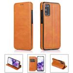 For Samsung Galaxy S20 5G Card Slots Flip Leather Phone Case(Khaki)
