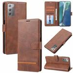 For Samsung Galaxy Note20 Classic Wallet Flip Leather Phone Case(Brown)