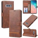 For Samsung Galaxy S10e Classic Wallet Flip Leather Phone Case(Brown)