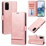 For Samsung Galaxy S20 Classic Wallet Flip Leather Phone Case(Pink)