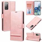 For Samsung Galaxy S20 FE Classic Wallet Flip Leather Phone Case(Pink)