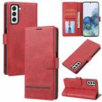 For Samsung Galaxy S21 5G Classic Wallet Flip Leather Phone Case(Red)