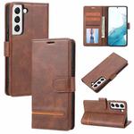 For Samsung Galaxy S22 5G Classic Wallet Flip Leather Phone Case(Brown)