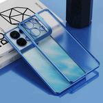 For OPPO Reno8 Pro+ Electroplated Frosted Phone Case(Blue)