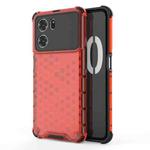 For OPPO K10 5G China Shockproof Honeycomb PC + TPU Phone Case(Red)