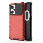 For OPPO K10 Pro 5G China Shockproof Honeycomb PC + TPU Phone Case(Red)