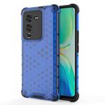 For vivo S15 Pro 5G China Shockproof Honeycomb PC + TPU Phone Case(Blue)