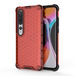 For Xiaomi Mi 10 Shockproof Honeycomb PC + TPU Protective Case(Red)