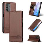 For Huawei Maimang 11 AZNS Magnetic Calf Texture Flip Leather Phone Case(Dark Brown)