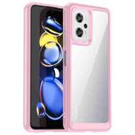 For Xiaomi Redmi Note 11T Pro 5G Colorful Series Acrylic + TPU Phone Case(Pink)