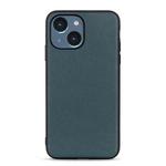 For iPhone 14 Plus  Lambskin Texture Genuine Leather Phone Case (Green)