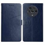 For Honor Magic4 Y Stitching Horizontal Flip Leather Phone Case(Blue)