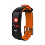 P1 Plus 0.96 inch TFT Color Screen Smart Wristband, Support Blood Pressure Monitoring/Heart Rate Monitoring(Orange)