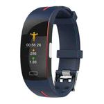 P3A 0.96 inch TFT Screen Smart Wristband, Support ECG Monitoring/Heart Rate Monitoring(Blue Red)