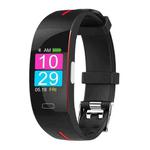 P3A 0.96 inch TFT Screen Smart Wristband, Support ECG Monitoring/Heart Rate Monitoring(Black Red)