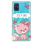 For Galaxy A51 Painted TPU Protective Case(Lovely Cat)