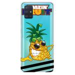 For Galaxy A71 Painted TPU Protective Case(Pineapple)