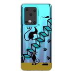 For Galaxy S20 Ultra Painted TPU Protective Case(Cat)