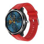 X3 1.3 inch TFT Color Screen Chest Sticker Smart Watch, Support ECG/Heart Rate Monitoring, Style:Red Silicone Watch Band(Black)