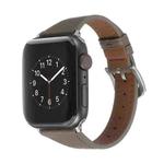 Genuine Leather Watch Band For Apple Watch Series 8&7 41mm / SE 2&6&SE&5&4 40mm / 3&2&1 38mm(Light Brown)