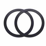 JOYROOM JR-Mag-M3 2 PCS MagSafe Magnetic Iron Sheet Sticker Ring(Black)