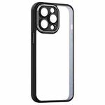 For iPhone 12 Shockproof Metal + Acrylic + TPU Phone Case(Black)