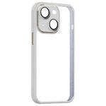 For iPhone 13 Shockproof Metal + Acrylic + TPU Phone Case(White)