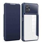 For Samsung Galaxy A13 Magnetic Flip Leather Phone Case(Blue)
