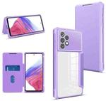For Samsung Galaxy A53 5G Magnetic Flip Leather Phone Case(Purple)