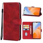 For vivo iQOO Z5x Leather Phone Case(Red)