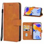 For Xiaomi Redmi Note 11 Pro 5G Leather Phone Case(Brown)
