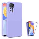 For Xiaomi Redmi Note 11 Pro Global Imitation Liquid Silicone 360 Full Body Phone Case(Purple)