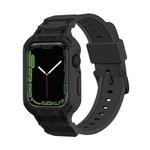 Integrated TPU Watch Band For Apple Watch Series 8&7 41mm / SE 2&6&SE&5&4 40mm / 3&2&1 38mm(Black)