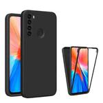 For Xiaomi Redmi Note 8 Imitation Liquid Silicone 360 Full Body Phone Case(Black)