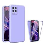 For OPPO Realme 8/8 Pro Imitation Liquid Silicone 360 Full Body Phone Case(Purple)