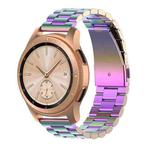 For Galaxy Watch 46mm Three Pearl Steel Watch Band(Colorful)