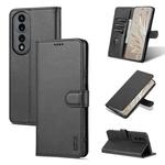 For Honor 70 Pro AZNS Skin Feel Calf Texture Flip Leather Phone Case(Black)