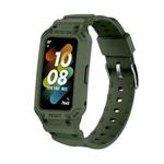 For Huawei Band 7 / 6 / Honor Band 6 Integrated TPU Watch Band(Army Green)