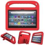For Amazon Fire 7 2022 Handle EVA Shockproof Tablet Case with Triangle Holder(Red)