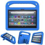 For Amazon Fire 7 2022 Handle EVA Shockproof Tablet Case with Triangle Holder(Blue)