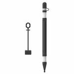 4 in 1 Stylus Silicone Protective Cover Short Set For Apple Pencil 1(Black)