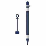 4 in 1 Stylus Silicone Protective Cover Short Set For Apple Pencil 1(Blue)