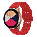 For Huawei Watch GT 3 Pro 22mm Plum Blossom Hollowed Silicone Watch Band(Red)