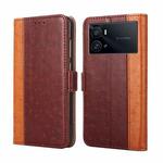 For vivo iQOO 9 Pro Ostrich Texture Horizontal Flip Leather Case(Brown)