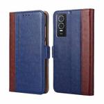 For vivo Y76s China / Y74s Ostrich Texture Horizontal Flip Leather Case(Blue)