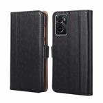 For OPPO A36 4G / A76 4G Global Ostrich Texture Flip Leather Case(Black)