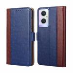 For OPPO A96 5G Ostrich Texture Flip Leather Case(Blue)