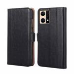 For OPPO Reno7 4G / F21 Pro 4G Ostrich Texture Flip Leather Case(Black)